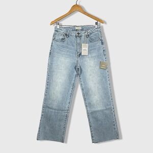 Oliver Logan Light Wash Aberdeen High Rise Wide Leg Jeans Size 29 Baggy NWT